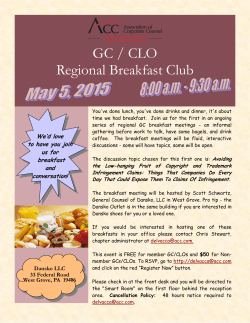 GC / CLO Regional Breakfast Club