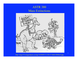 ASTR 380 Mass Extinctions