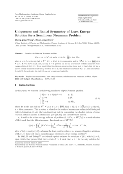 Uniqueness and Radial Symmetry of Least Energy Solution for a