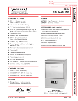 SR24 DISHMACHINE SR24 DISHMACHINE