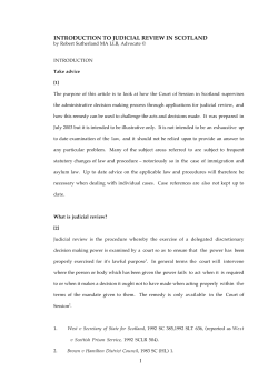1 introduction to judicial review in scotland