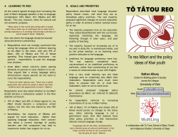 Tō Tātou Reo - Otago Blogs