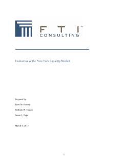 Evaluation of the New York Capacity Market