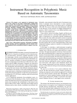 Instrument Recognition in Polyphonic Music Based on Automatic