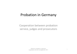 TAIEX seminar Antakya May 2011 Probation in