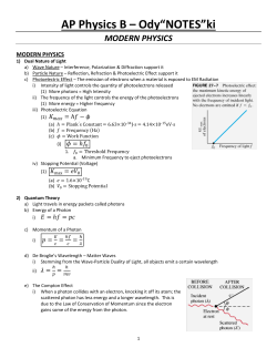 OdyNOTESki Modern Physics