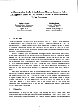 A Comparative Study of English and Chinese Synonym Pairs: An