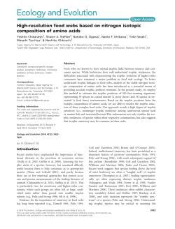 High‐resolution food webs based on nitrogen isotopic composition