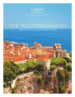 2017 Mediterranean - Regent Seven Seas Cruises