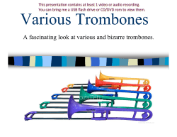 A fascinating look at various and bizarre trombones.