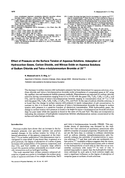 Effect of Pressure on the Surface Tension of Aqueous Solutions