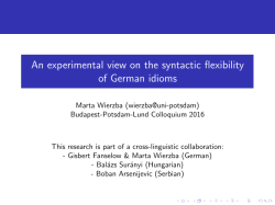 slides - Marta Wierzba