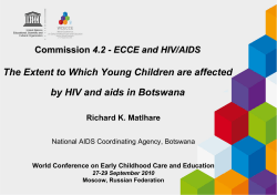 The Extent to Which Young Children are affected by HIV