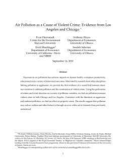 Air Pollution as a Cause of Violent Crime: Evidence from Los