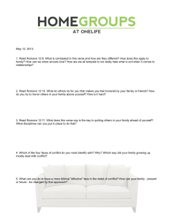 May 12, 2013 1. Read Romans 12:9. What is contrasted in this verse