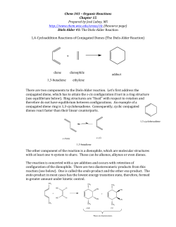 The Diels-‐Alder Reaction