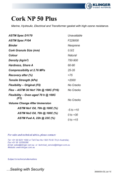 Cork NP 50 Plus - KLINGER Australia