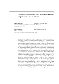 1 Newton Methods for Fast Solution of Semi