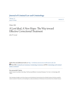 A Lost Ideal, A New Hope - Northwestern University School of Law