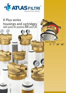 K plus BX-CX filter:K plus brass head filters