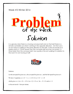 of the Week Solution