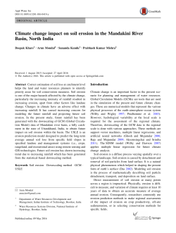soil erosion in the Mandakini River