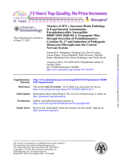 Nervous System Monocytes/Microglia into the Central Cytokine IL