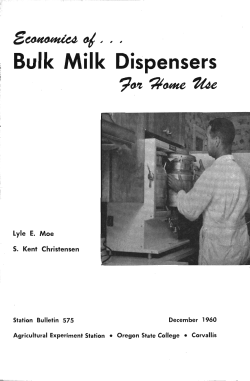 Bulk Milk Dispensers