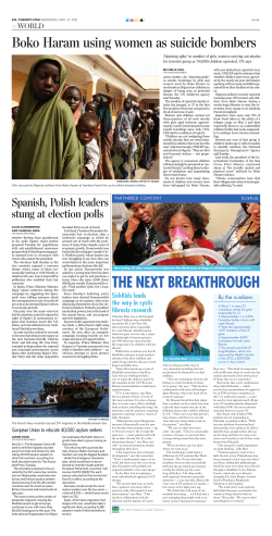 SickKids leads the way in cystic fibrosis research THE NEXT