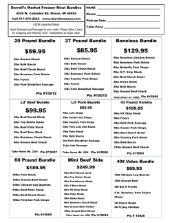 Printable Meat Bundle Form