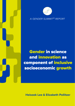 Gender in science and innovation as component of