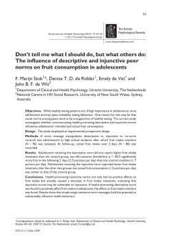 Don`t tell me what I should do, but what others do: The influence of