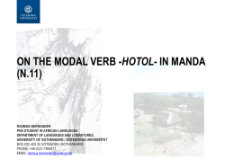 On the modal verb –hoto(l)