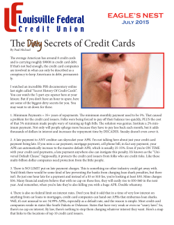 The Dirty Secrets of Credit Cards