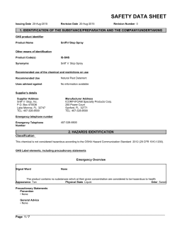 safety data sheet
