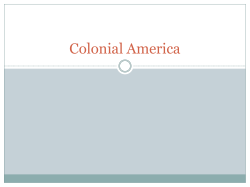 Colonial America - East Lynne 40 School District
