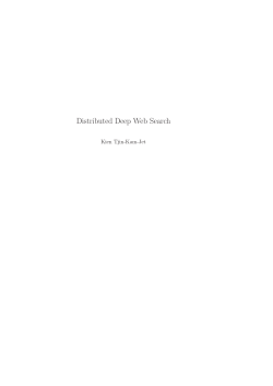 Distributed Deep Web Search