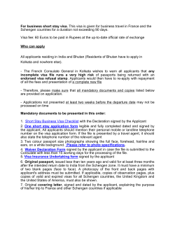 For business short stay visa. This visa is given for