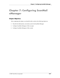 Chapter 7: Configuring ScanMail eManager