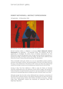 robert motherwell: abstract expressionism