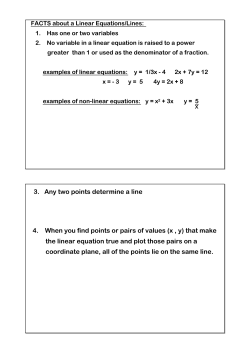 4. When you find points or pairs of values (x , y) that make