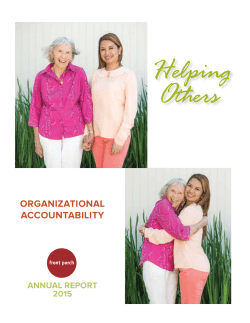 Organizational Accountability Annual Report