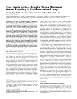 Hypercapnic Acidosis Impairs Plasma Membrane Wound Resealing