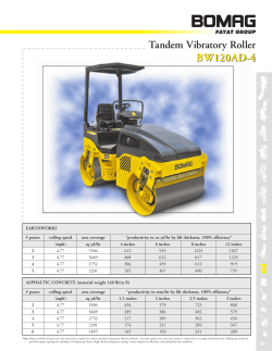 Tandem Vibratory Roller BW120AD-4