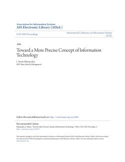 Toward a More Precise Concept of Information Technology