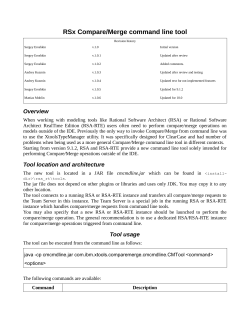 RSx Compare/Merge command line tool