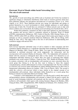 Electronic Word of Mouth within Social Networking Sites: The role of