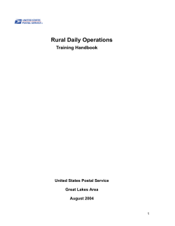 Rural Daily Operations