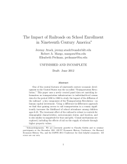 The Impact of Railroads on School Enrollment in