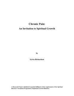 Chronic Pain - Spiritual Growth Ministries